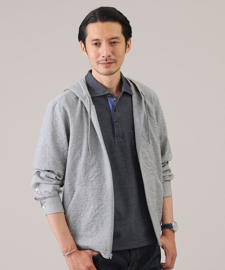 TAKEO KIKUCHI「【抗菌防臭／5サイズ展開】ハニカムメランジ ポロシャツ」|ポロシャツ|