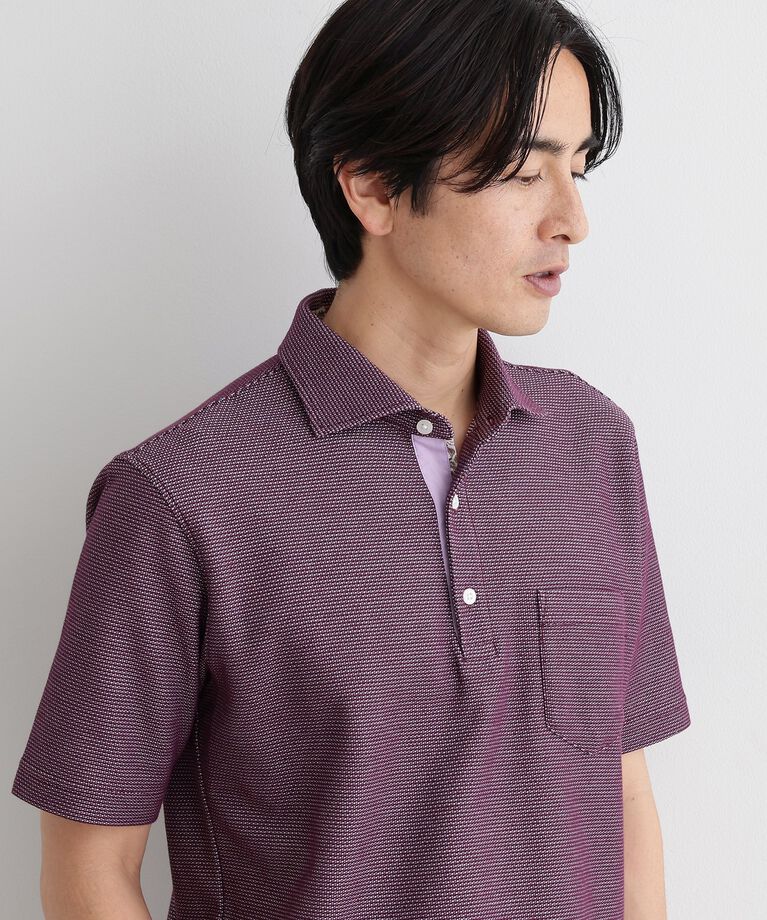 TAKEO KIKUCHI「【抗菌防臭／5サイズ展開】ハニカムメランジ ポロシャツ」|ポロシャツ|