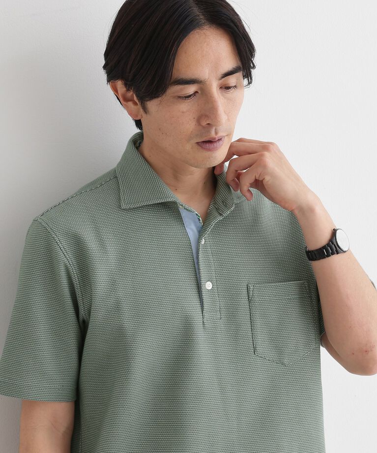 TAKEO KIKUCHI「【抗菌防臭／5サイズ展開】ハニカムメランジ ポロシャツ」|ポロシャツ|