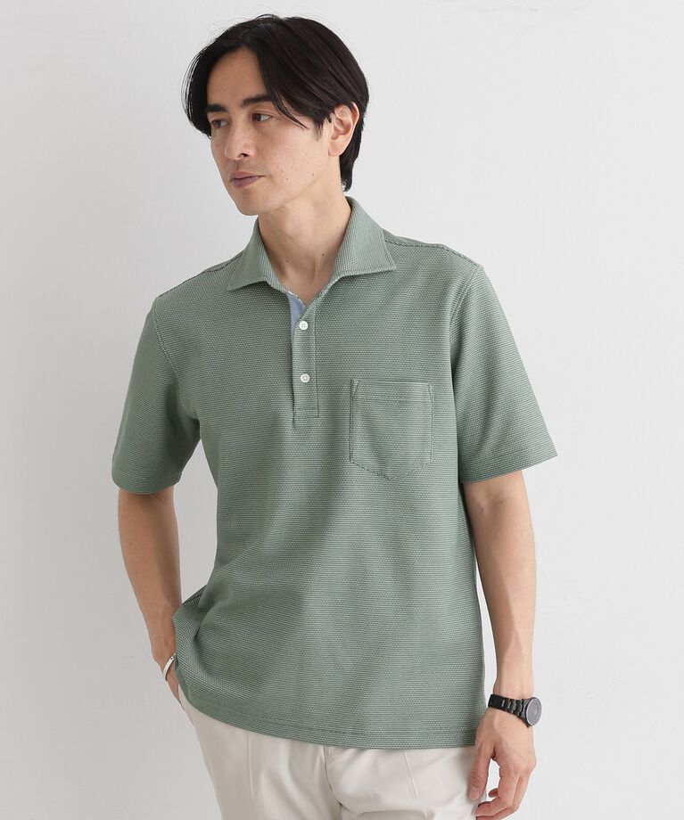 TAKEO KIKUCHI「【抗菌防臭／5サイズ展開】ハニカムメランジ ポロシャツ」|ポロシャツ|