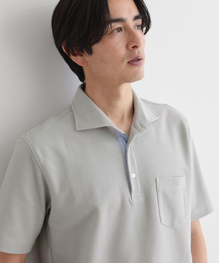 TAKEO KIKUCHI「【抗菌防臭／5サイズ展開】ハニカムメランジ ポロシャツ」|ポロシャツ|