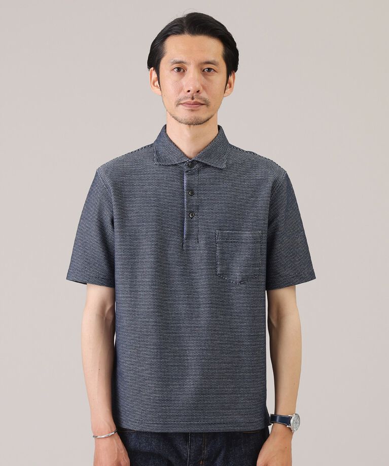 TAKEO KIKUCHI「【抗菌防臭／5サイズ展開】ハニカムメランジ ポロシャツ」|ポロシャツ|