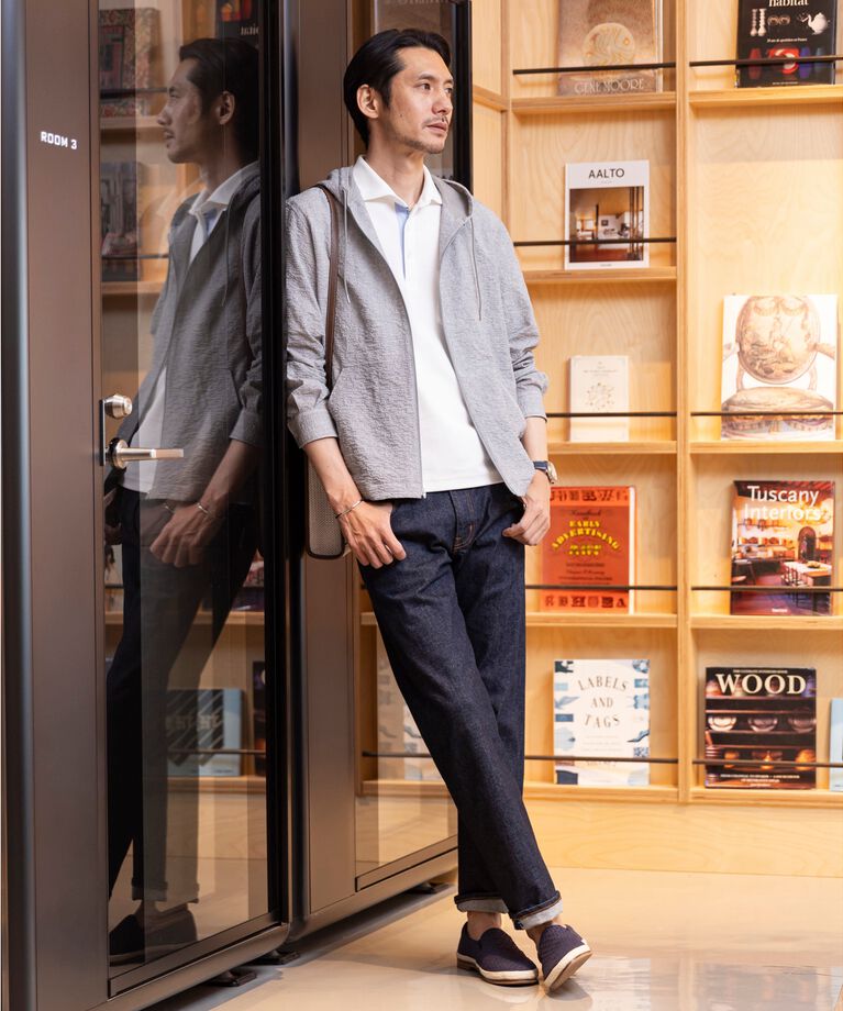 TAKEO KIKUCHI「【抗菌防臭／5サイズ展開】ハニカムメランジ ポロシャツ」|ポロシャツ|