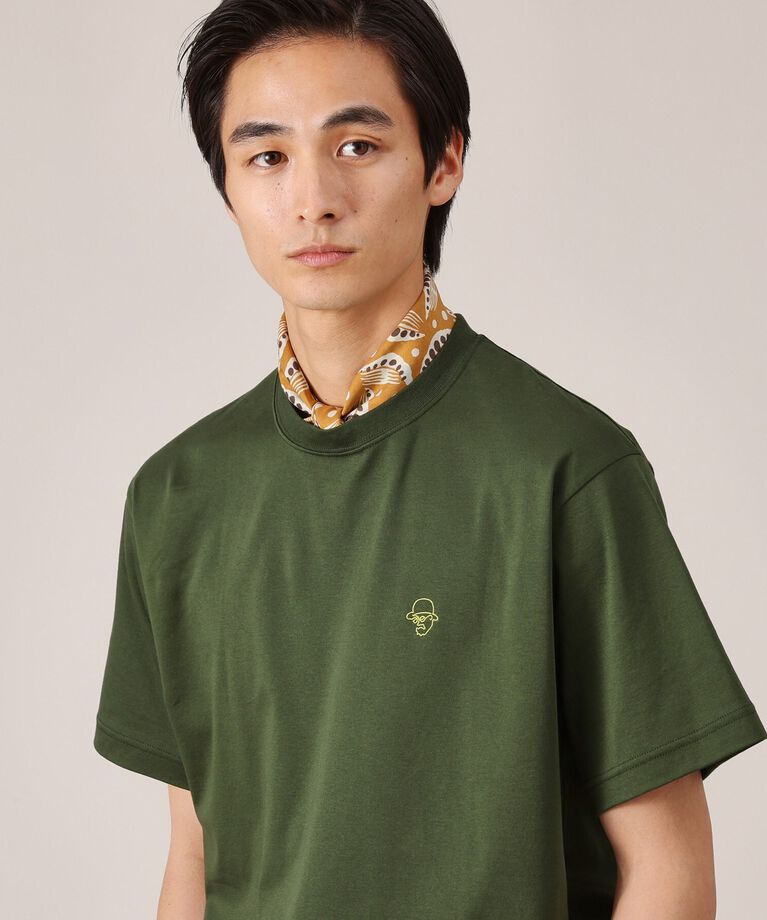 TAKEO KIKUCHI「ワンポイント カラー刺繍 Tシャツ」|Tシャツ・カットソー|