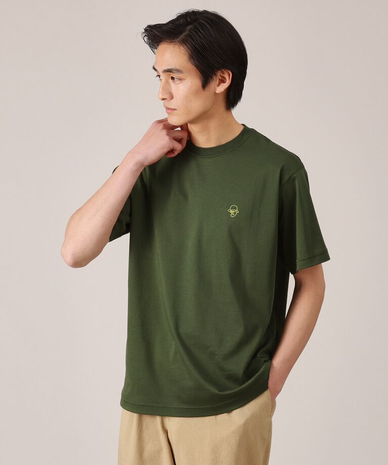 TAKEO KIKUCHI「ワンポイント カラー刺繍 Tシャツ」|Tシャツ・カットソー|