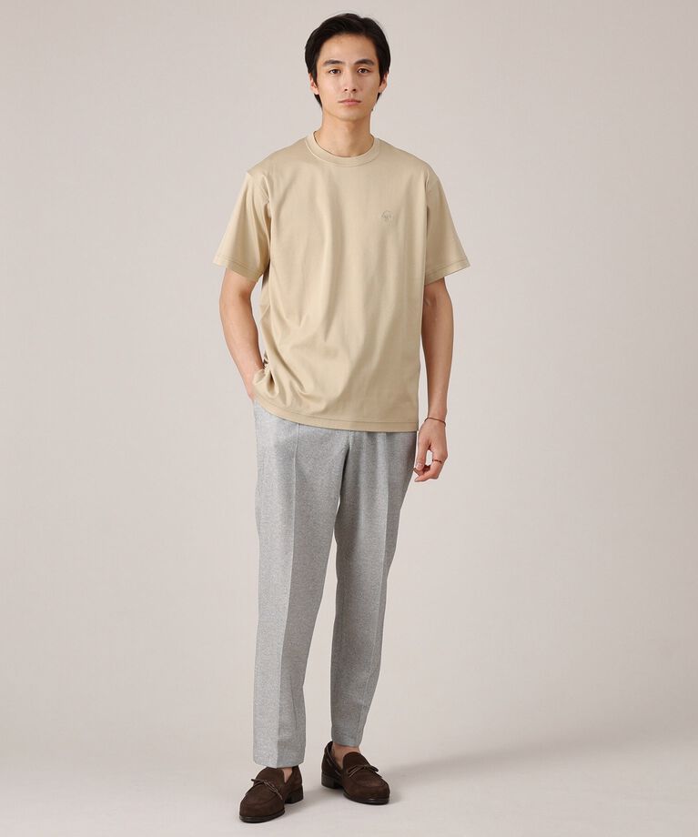 TAKEO KIKUCHI「ワンポイント カラー刺繍 Tシャツ」|Tシャツ・カットソー|