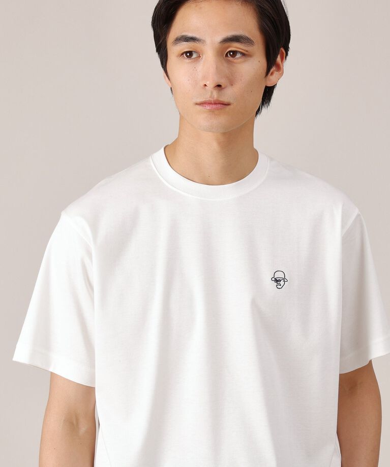 TAKEO KIKUCHI「ワンポイント カラー刺繍 Tシャツ」|Tシャツ・カットソー|