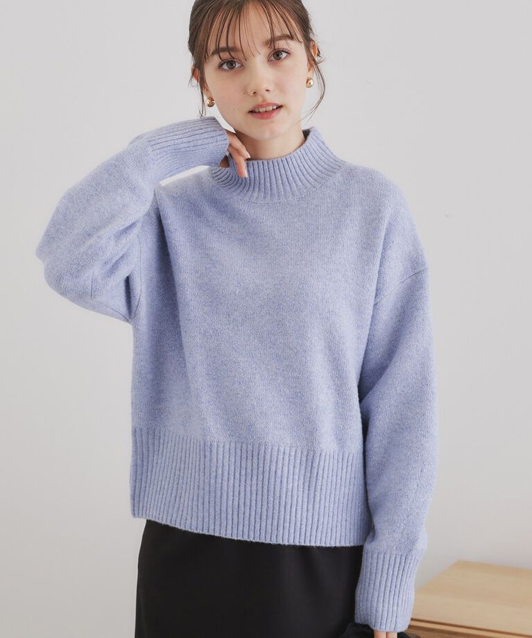 index「《5color/S-LLsize》ミックスカラーラメハイネックニット【洗濯機洗い可】」|ニット・セーター|ﾌﾞﾙｰ(691)