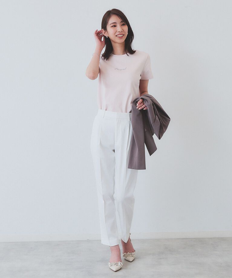 index「《6color/XS-LLsize》コンパクトストレッチテーパードパンツ【洗濯機洗い可/吸水速乾/透」|その他|