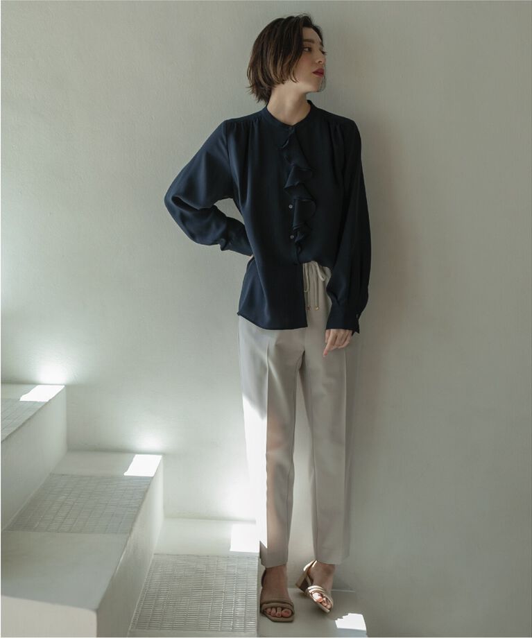 OPAQUE.CLIP「≪SS-LLsize≫ 美脚ツイルテーパードパンツ【洗濯機洗い可】」|その他|