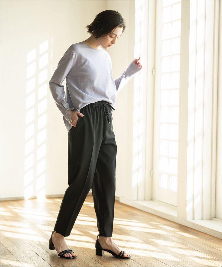 OPAQUE.CLIP「≪SS-LLsize≫ 美脚ツイルテーパードパンツ【洗濯機洗い可】」|その他|