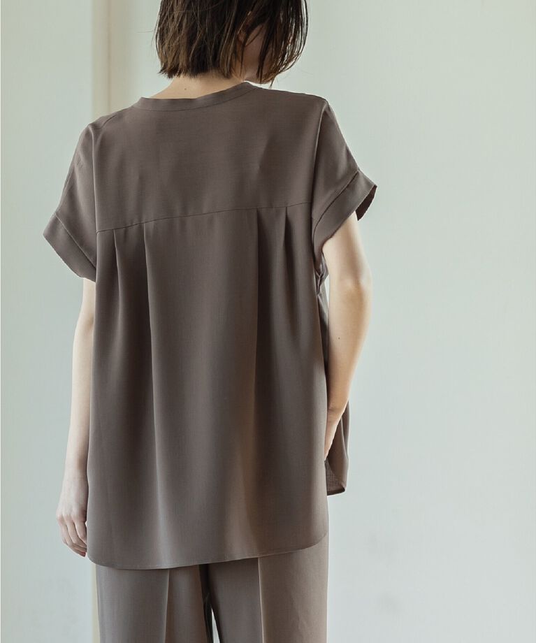 OPAQUE.CLIP「≪7color/SS-LLsize≫ スキッパーブラウス/セットアップ対応【防シワ/洗濯機洗い可】」|シャツ・ブラウス|