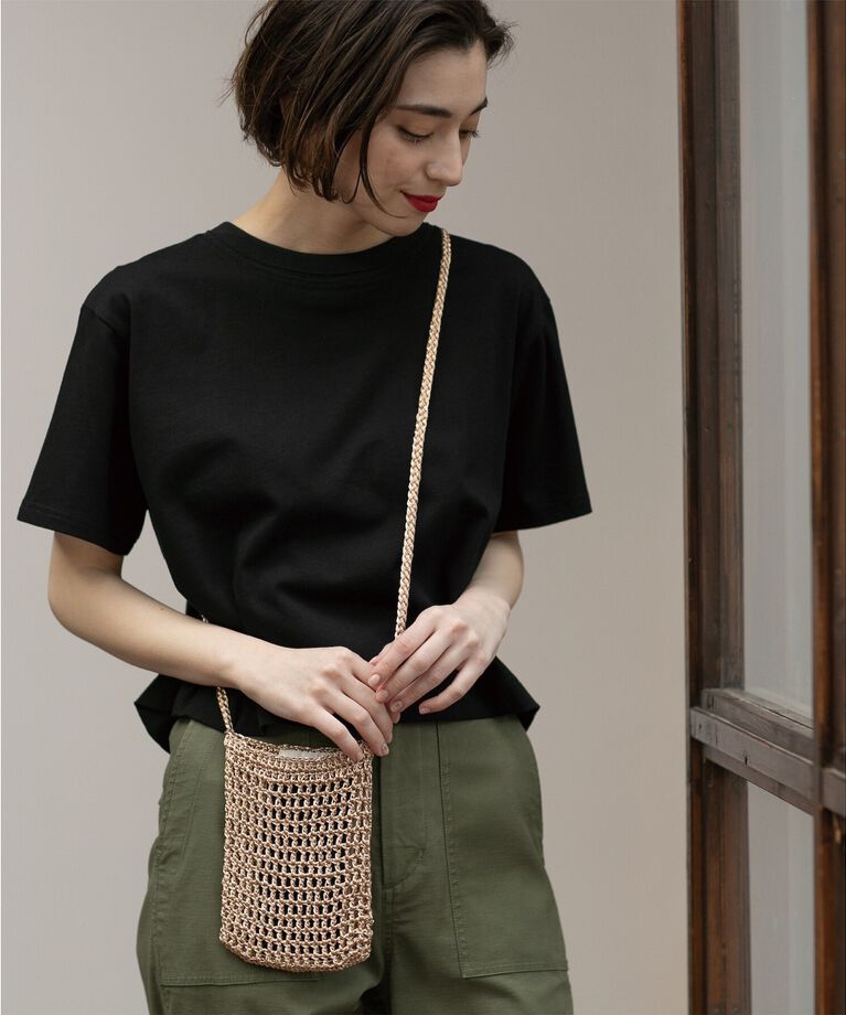 OPAQUE.CLIP「クロップドバックシャンTシャツ」|Tシャツ・カットソー|