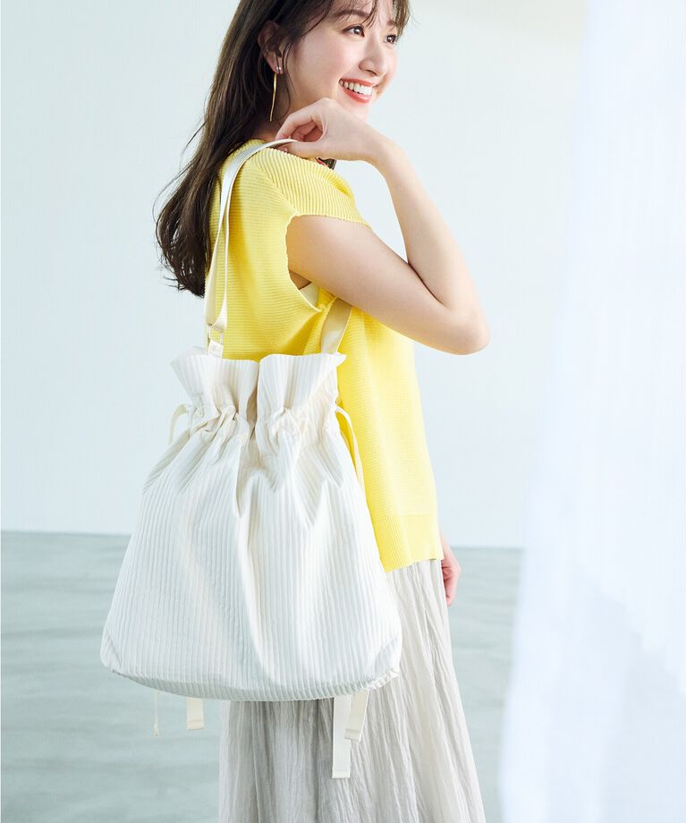 OPAQUE.CLIP「≪5color/S-LLsize≫ドライタッチガーターVネックフレンチニット【UVケア/抗ピル/洗濯機洗い可】」|ニット・セーター|