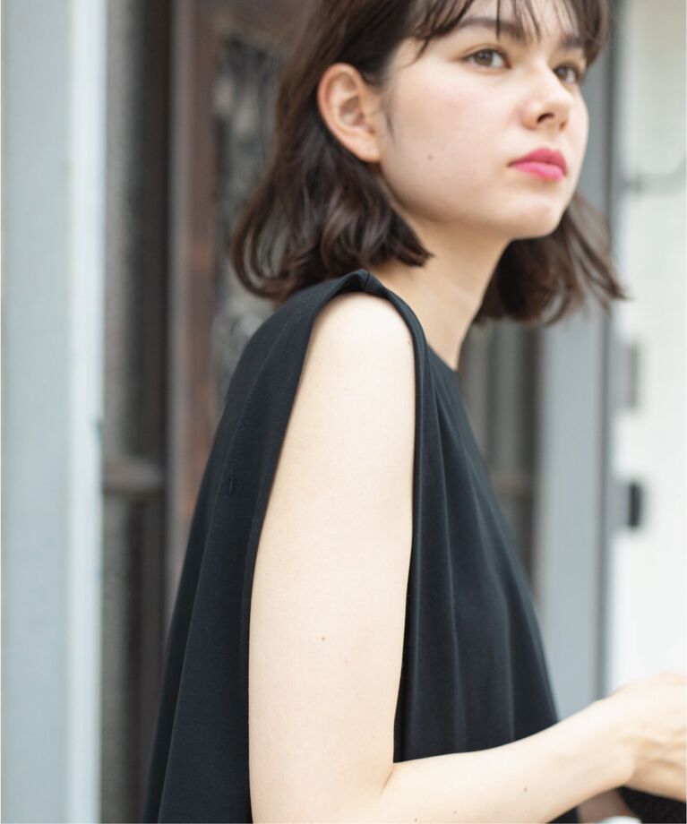 OPAQUE.CLIP「UV ノースリーブチュニックトップス【接触冷感/洗濯機洗い可】」|Tシャツ・カットソー|