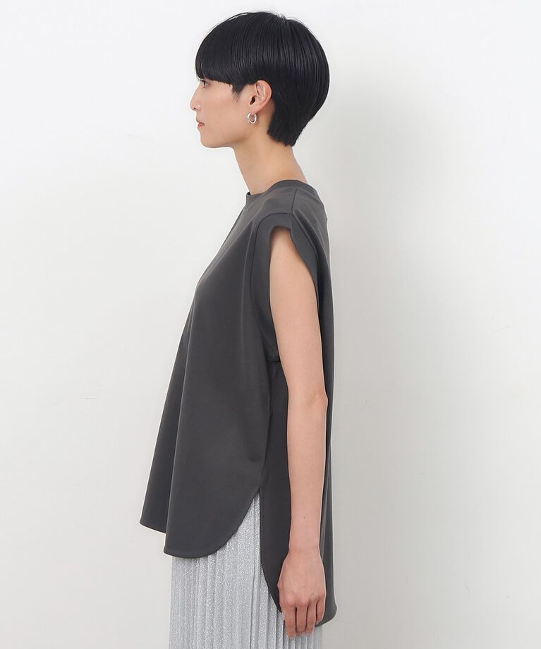 OPAQUE.CLIP「UV リラクシーノースリーブ／シルキースーピマ【接触冷感/洗濯機洗い可】」|Tシャツ・カットソー|