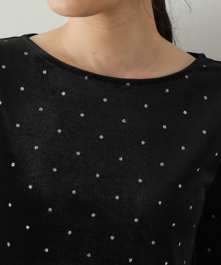 OPAQUE.CLIP「《CanCam掲載》ベロアトップス【洗濯機洗い可】」|Tシャツ・カットソー|