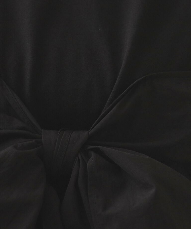 OPAQUE.CLIP「リボンビスチェ ドッキングカットソー【洗濯機洗い可】」|Tシャツ・カットソー|