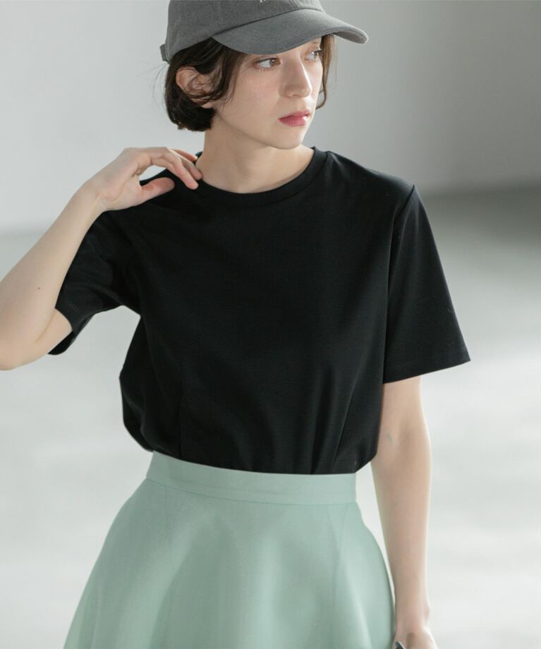 OPAQUE.CLIP「《5color/SS-LLsize》UV ベーシックTシャツ【接触冷感/洗濯機洗い可】」|Tシャツ・カットソー|