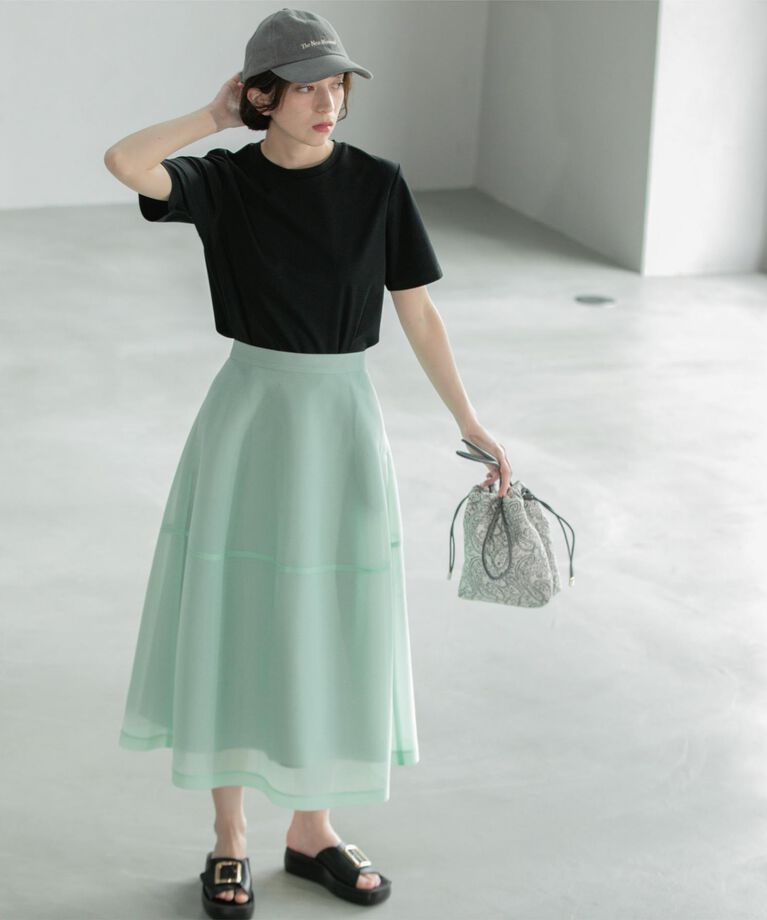OPAQUE.CLIP「《5color/SS-LLsize》UV ベーシックTシャツ【接触冷感/洗濯機洗い可】」|Tシャツ・カットソー|