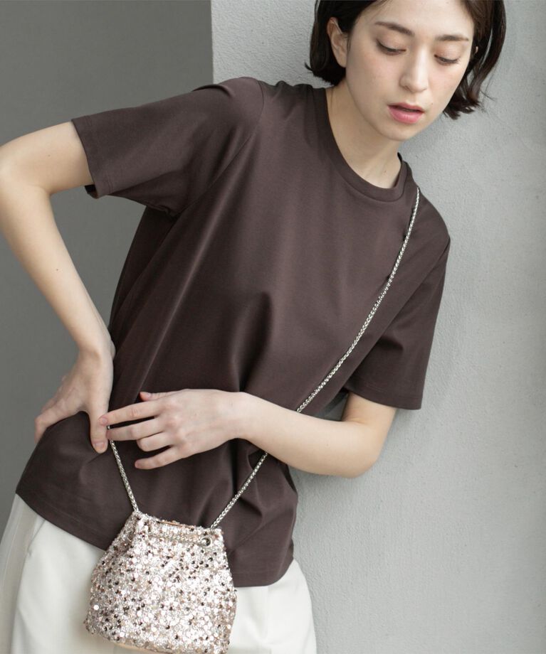 OPAQUE.CLIP「《5color/SS-LLsize》UV ベーシックTシャツ【接触冷感/洗濯機洗い可】」|Tシャツ・カットソー|