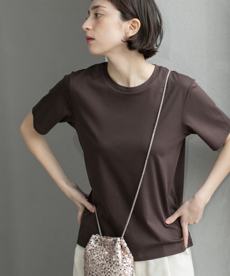 OPAQUE.CLIP「《5color/SS-LLsize》UV ベーシックTシャツ【接触冷感/洗濯機洗い可】」|Tシャツ・カットソー|