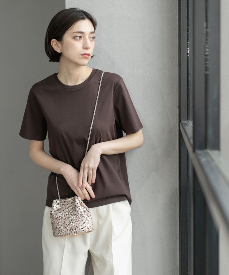 OPAQUE.CLIP「《5color/SS-LLsize》UV ベーシックTシャツ【接触冷感/洗濯機洗い可】」|Tシャツ・カットソー|