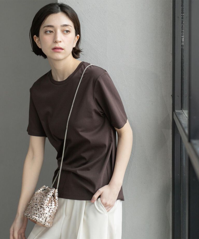 OPAQUE.CLIP「《5color/SS-LLsize》UV ベーシックTシャツ【接触冷感/洗濯機洗い可】」|Tシャツ・カットソー|