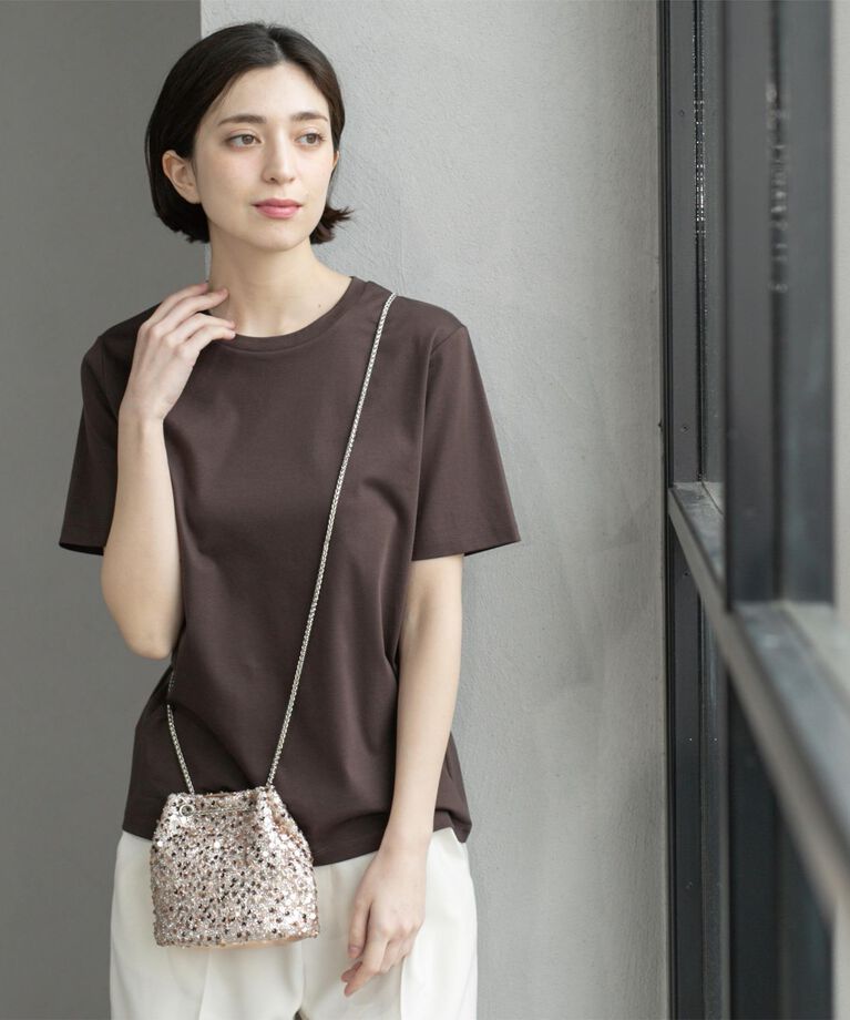 OPAQUE.CLIP「《5color/SS-LLsize》UV ベーシックTシャツ【接触冷感/洗濯機洗い可】」|Tシャツ・カットソー|
