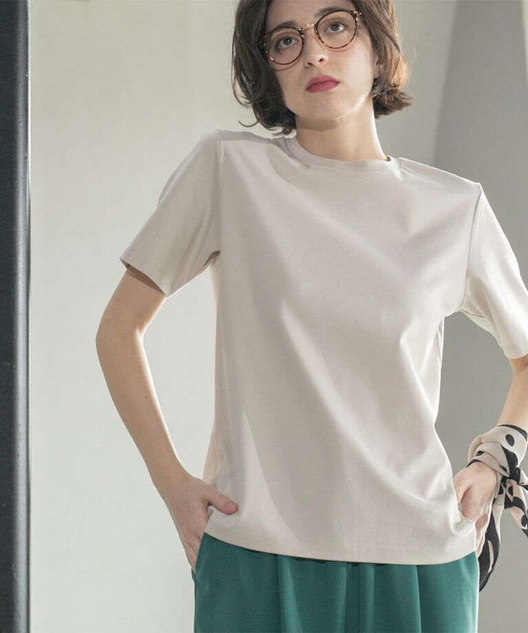 OPAQUE.CLIP「《5color/SS-LLsize》UV ベーシックTシャツ【接触冷感/洗濯機洗い可】」|Tシャツ・カットソー|
