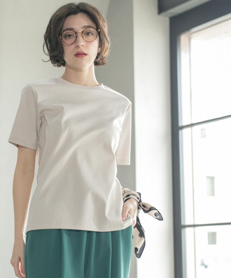 OPAQUE.CLIP「《5color/SS-LLsize》UV ベーシックTシャツ【接触冷感/洗濯機洗い可】」|Tシャツ・カットソー|