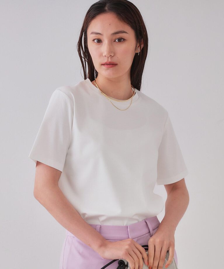OPAQUE.CLIP「《5color/SS-LLsize》UV ベーシックTシャツ【接触冷感/洗濯機洗い可】」|Tシャツ・カットソー|