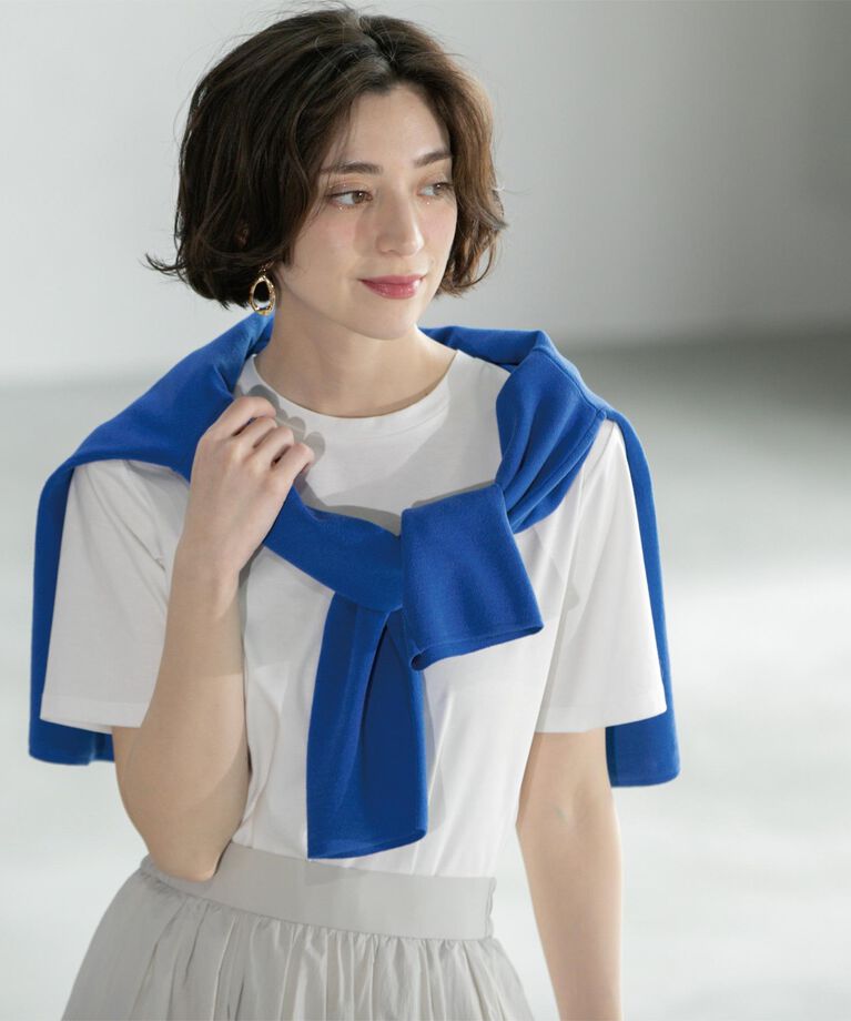 OPAQUE.CLIP「《5color/SS-LLsize》UV ベーシックTシャツ【接触冷感/洗濯機洗い可】」|Tシャツ・カットソー|