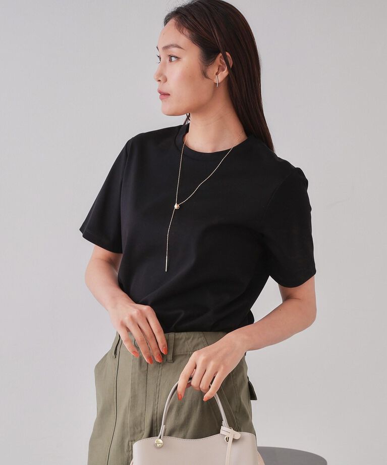 OPAQUE.CLIP「《5color/SS-LLsize》UV ベーシックTシャツ【接触冷感/洗濯機洗い可】」|Tシャツ・カットソー|