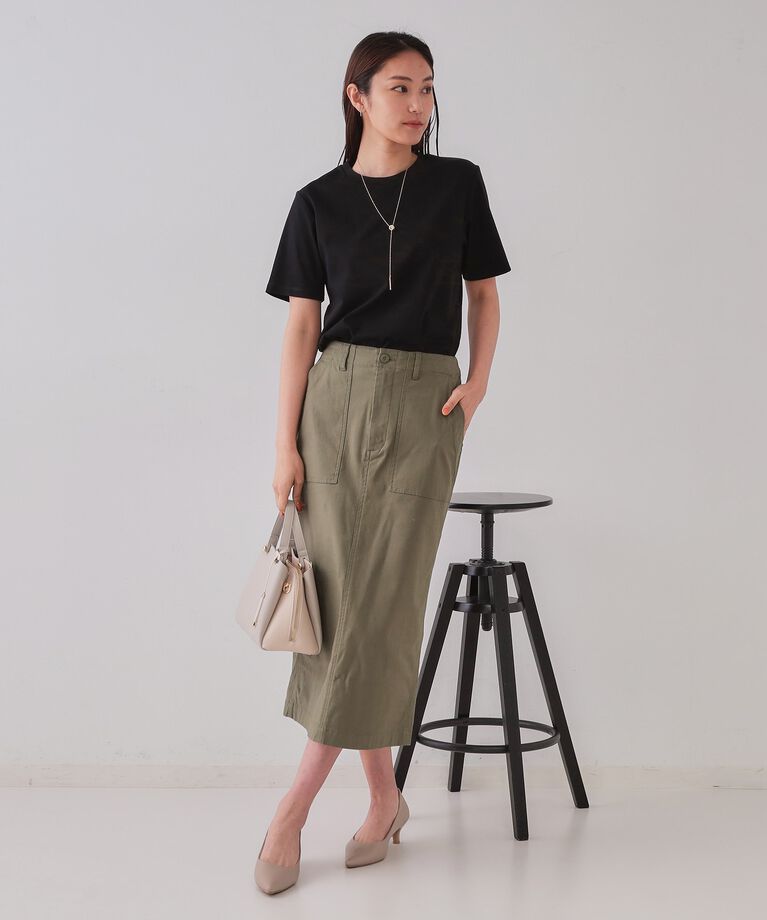 OPAQUE.CLIP「《5color/SS-LLsize》UV ベーシックTシャツ【接触冷感/洗濯機洗い可】」|Tシャツ・カットソー|