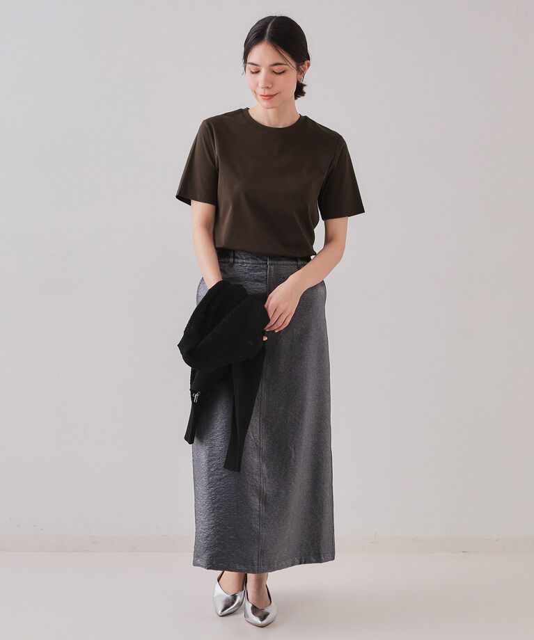OPAQUE.CLIP「《5color/SS-LLsize》UV ベーシックTシャツ【接触冷感/洗濯機洗い可】」|Tシャツ・カットソー|