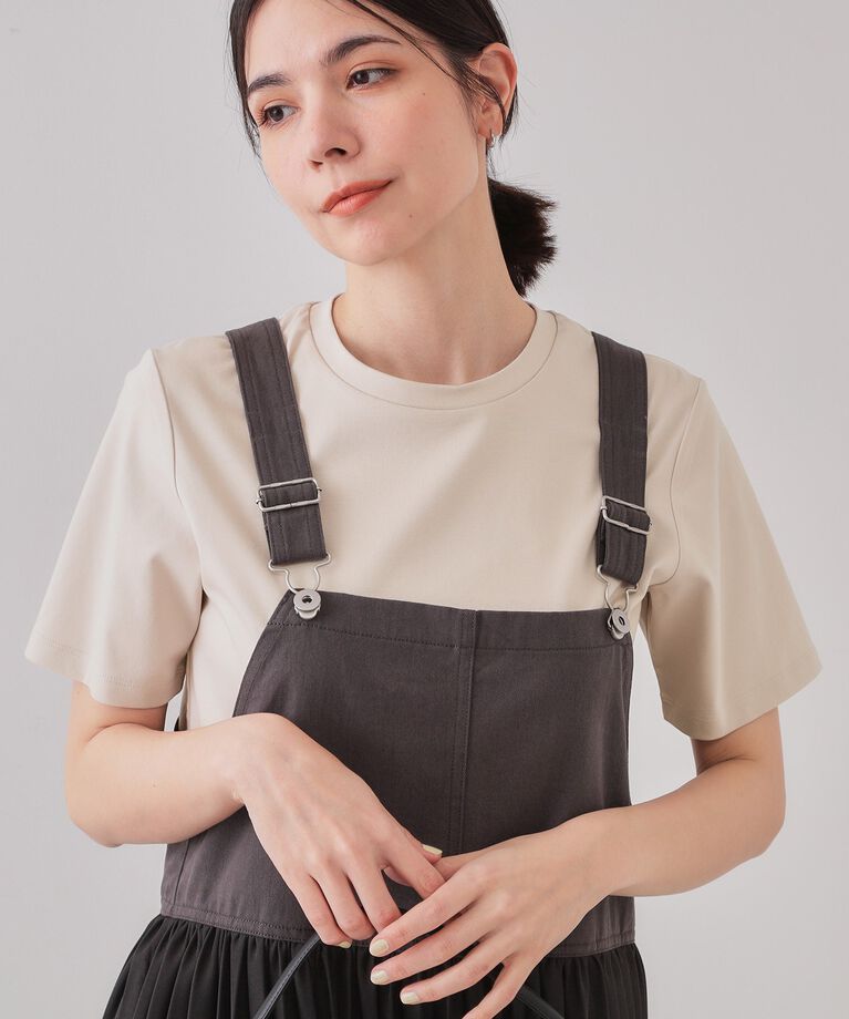 OPAQUE.CLIP「《5color/SS-LLsize》UV ベーシックTシャツ【接触冷感/洗濯機洗い可】」|Tシャツ・カットソー|