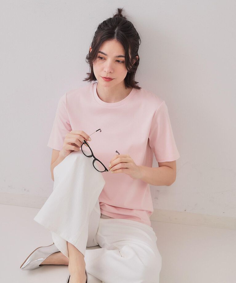 OPAQUE.CLIP「《5color/SS-LLsize》UV ベーシックTシャツ【接触冷感/洗濯機洗い可】」|Tシャツ・カットソー|