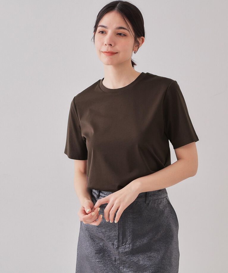 OPAQUE.CLIP「《5color/SS-LLsize》UV ベーシックTシャツ【接触冷感/洗濯機洗い可】」|Tシャツ・カットソー|