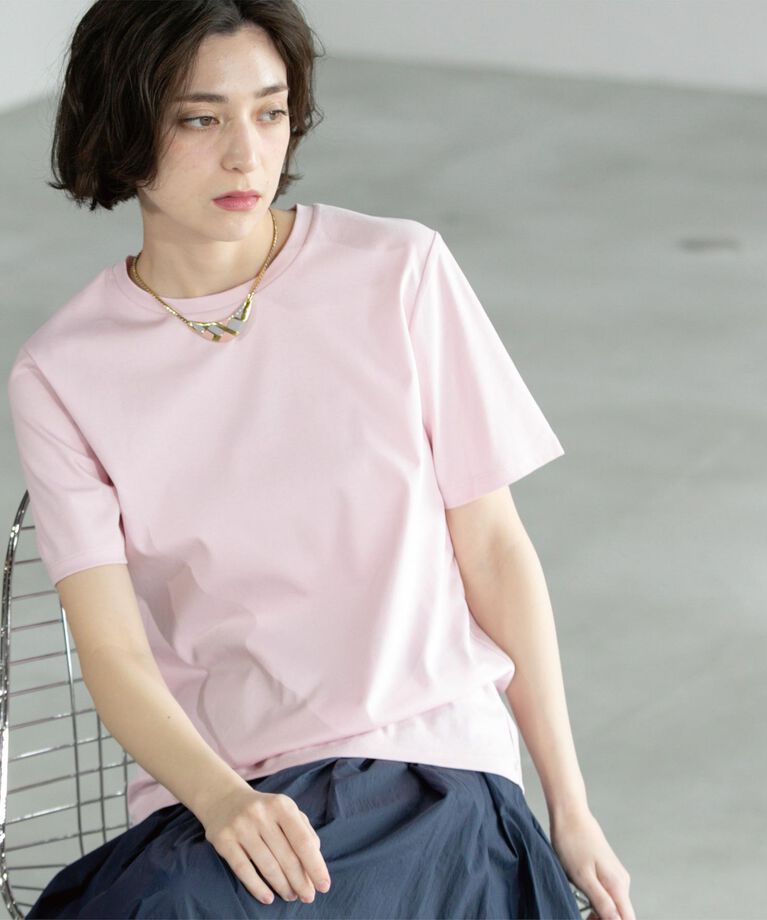 OPAQUE.CLIP「《5color/SS-LLsize》UV ベーシックTシャツ【接触冷感/洗濯機洗い可】」|Tシャツ・カットソー|