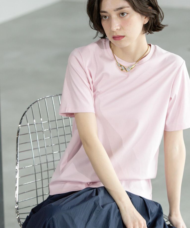 OPAQUE.CLIP「《5color/SS-LLsize》UV ベーシックTシャツ【接触冷感/洗濯機洗い可】」|Tシャツ・カットソー|