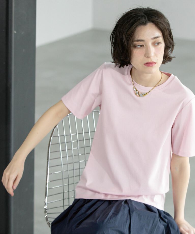 OPAQUE.CLIP「《5color/SS-LLsize》UV ベーシックTシャツ【接触冷感/洗濯機洗い可】」|Tシャツ・カットソー|