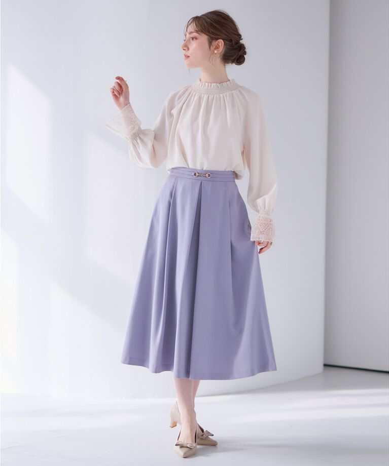 Couture broach「【きれいめ・美脚効果・通勤】ネオシャンブルビットスカート」|スカート|