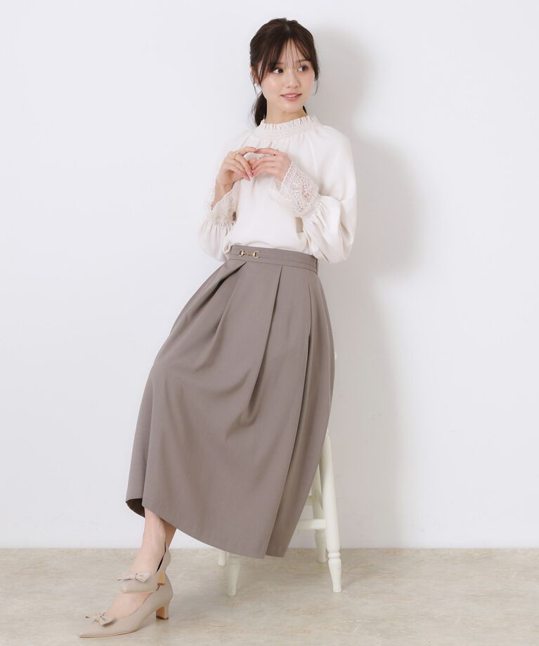 Couture broach「【きれいめ・美脚効果・通勤】ネオシャンブルビットスカート」|スカート|