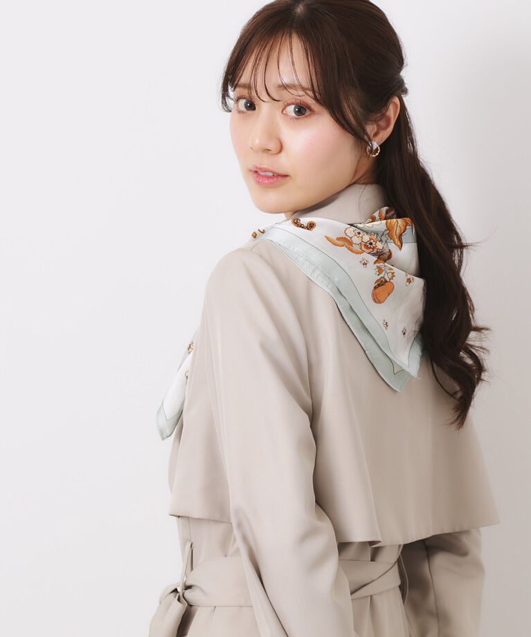 Couture broach「フラワー大判スカーフ」|バンダナ・スカーフ|