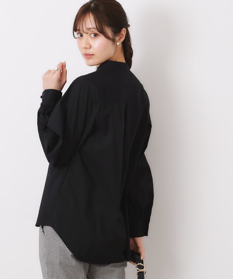 Couture broach「【きれいめ・通勤】ランダムタックレースシャツ」|シャツ・ブラウス|