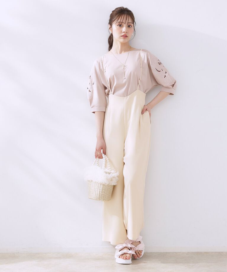 Couture broach「【マシンウォッシャブル・きれいめ】キャミロンパース」|その他|