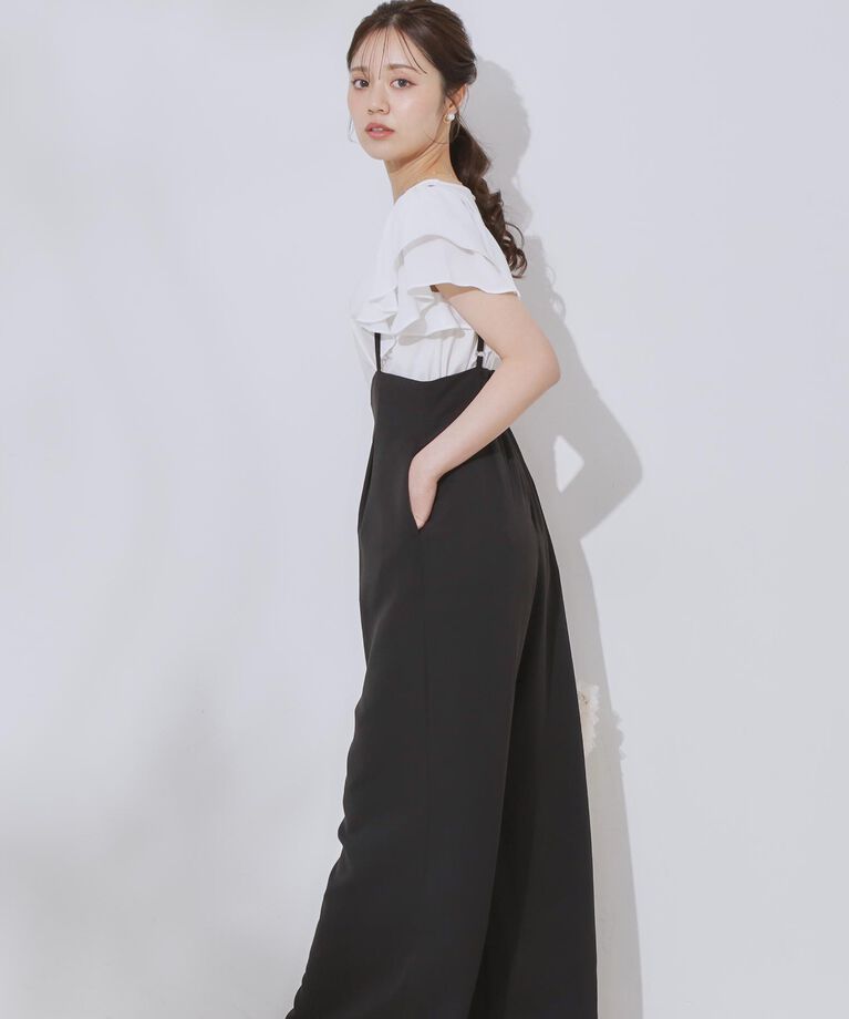 Couture broach「【マシンウォッシャブル・きれいめ】キャミロンパース」|その他|