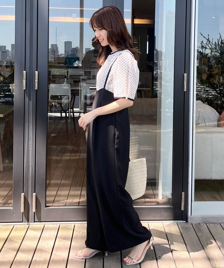 Couture broach「【マシンウォッシャブル・きれいめ】キャミロンパース」|その他|