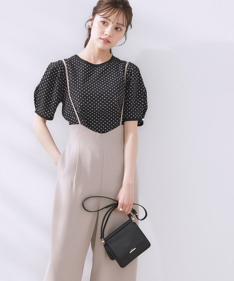 Couture broach「【マシンウォッシャブル・きれいめ】キャミロンパース」|その他|